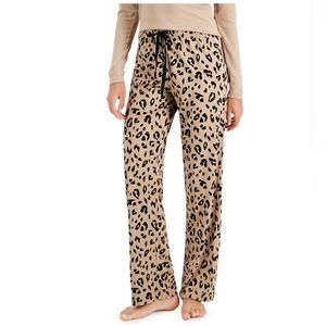 Women Leopard Wide Leg Pajama Pants